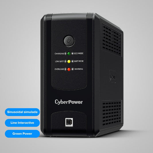 SAI Cyberpower UT850 | 850 VA | 425 W con AVR y ahorro energético GreenPower™