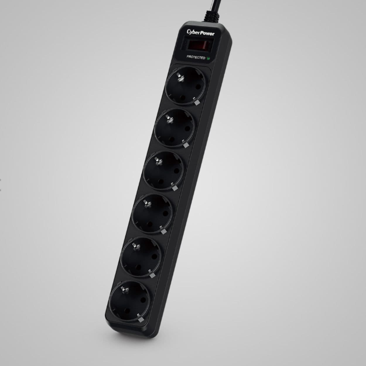 Regleta Protectora CyberPower B0620SC0-DE - 6 Tomas Schuko - Protección Sobretensiones - Cable 1.8m