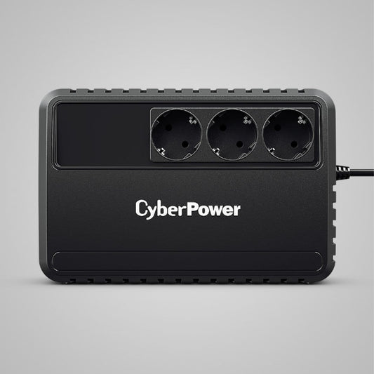 SAI CyberPower BU650EG | 650 VA / 360 W | 3 enchufes, Line Interactive (AVR) · Compacto, silencioso y eficiente