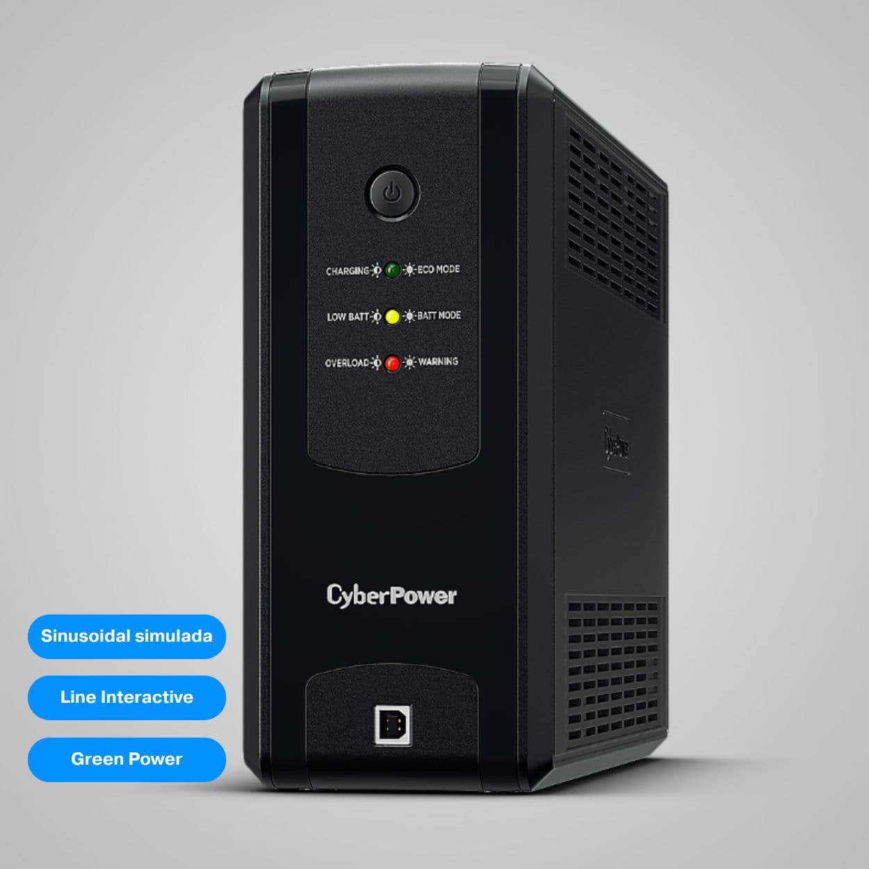 CyberPower UT1050EG – SAI Line-Interactive 1050 VA / 630 W con AVR y 4 Schuko