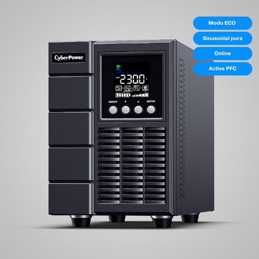 SAI Online CyberPower OLS1500EA 1350W | Torre, Onda Pura con 2 Tomas Schuko + 2 IEC