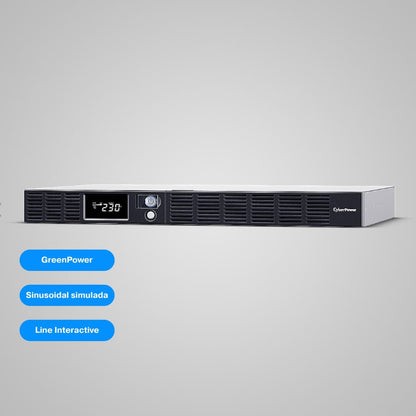 SAI Interactivo Rack 1U CyberPower OR1500ERM1U 1500VA | AVR, Hot-Swap y 6 Tomas IEC