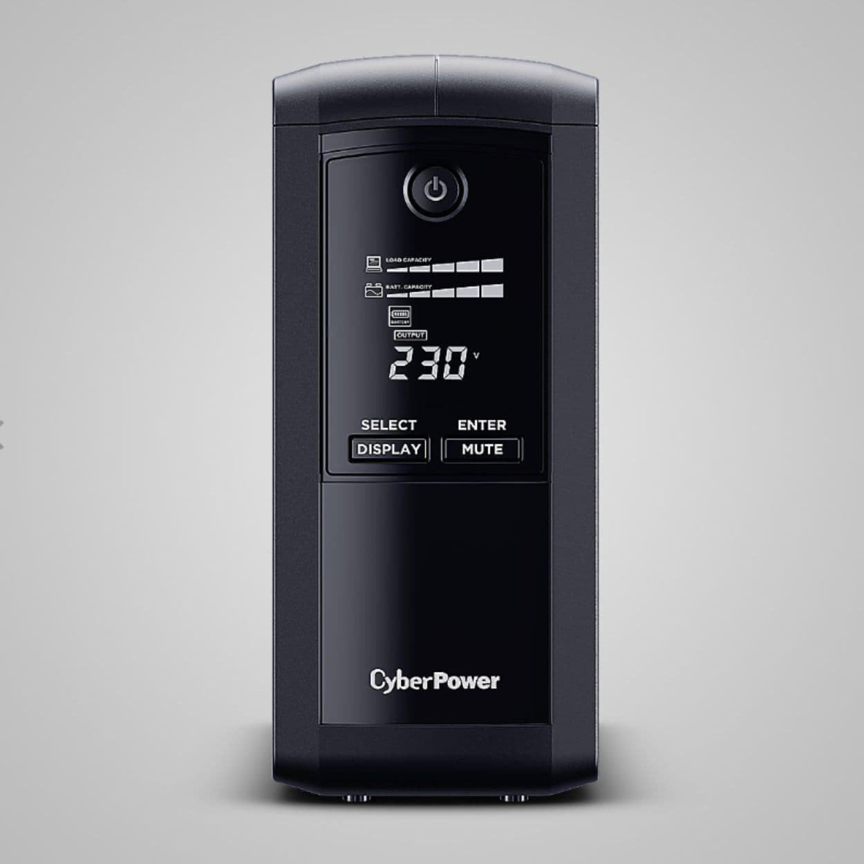 SAI CyberPower VP700ELCD - 700VA/390W - Line-Interactive - Pantalla LCD - 4 Tomas Schuko - Protección PC y Hogar